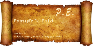 Pastyák Enid névjegykártya